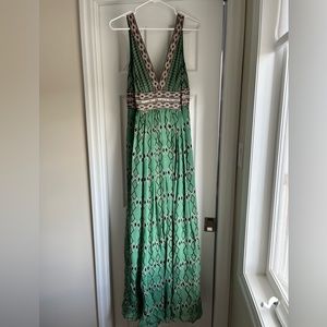 BCBG Floor Length Silk Gown - Size 4